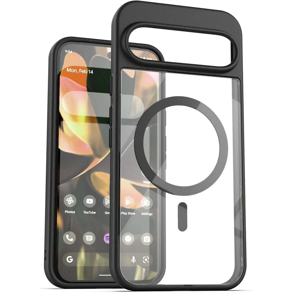 Encased Clearback Case Google Pixel 10 Pro XL Black NEW MagSafe Magnetic Wallet